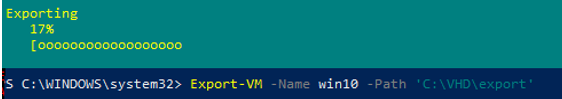 Export-VM powershell