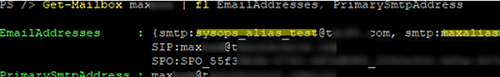 get-mailbox show all email addresses